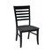 International Concepts Set of 2 Cosmo Chairs, Coal-Black/washed black C75-310P - alternate 8